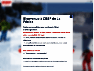 Détails : ESF La Féclaz, école de ski de La Féclaz