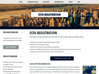 La plateforme pour un formulaire ESTA en français