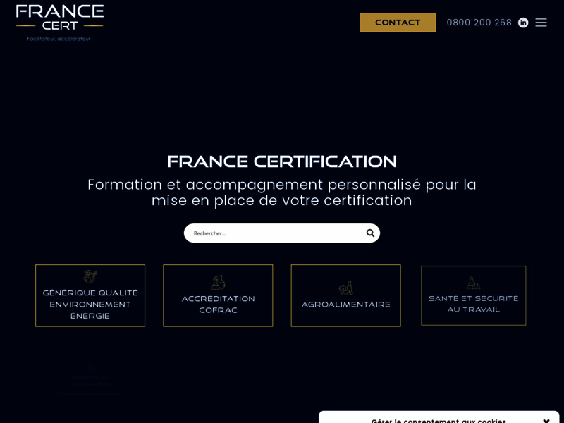 France Certification, conseils certification ISO