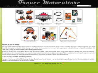 Détails : France motoculture, pièces détachées d'équipement de jardin
