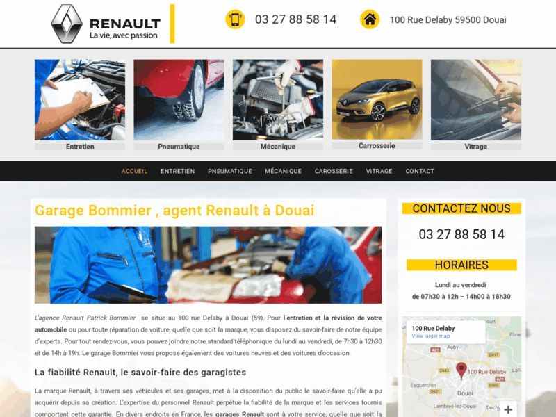 Garage Bommier, garagiste Renault à Douai