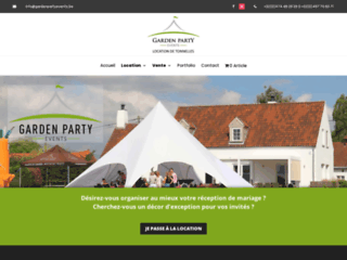 Détails : Garden Party Events, location de tentes