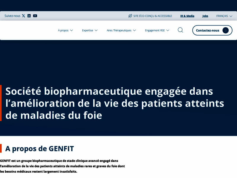 GENFIT, société biopharmaceutique