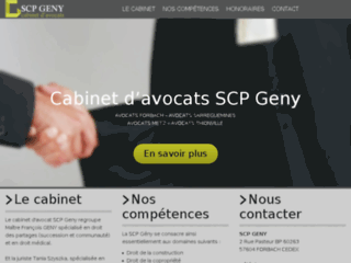 Détails : SCP Geny, cabinet d’avocats à Forbach