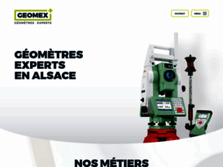 Le site web du géomètre GEOMEX