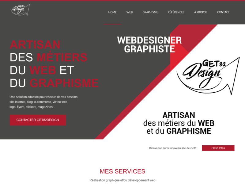 Get82Design, développeur et intégrateur web, conceptions graphiques dans le Tarn-et-Garonne