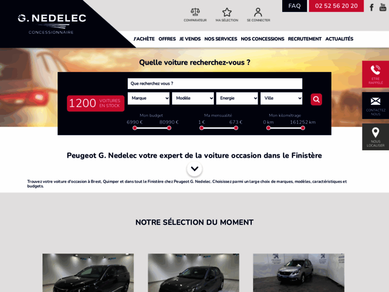 Peugeot G. Nedelec, voitures d'occasions dans le Finistère
