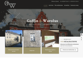 Goffin-Warolus : artisans-maçons en bâtiments anciens