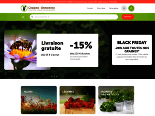 Graines et matériel horticoles en vente en ligne