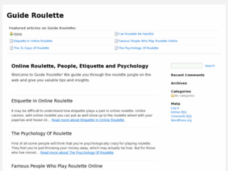 Guide Roulette