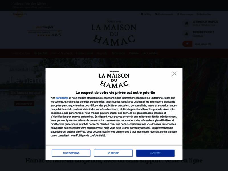 Hamac.fr : un grand choix de hamac directement en ligne