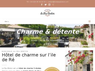 Détails : Hôtel Le Peu Breton, hôtel de charme sur l'ile de ré