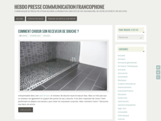 Hebdo presse communication francophone