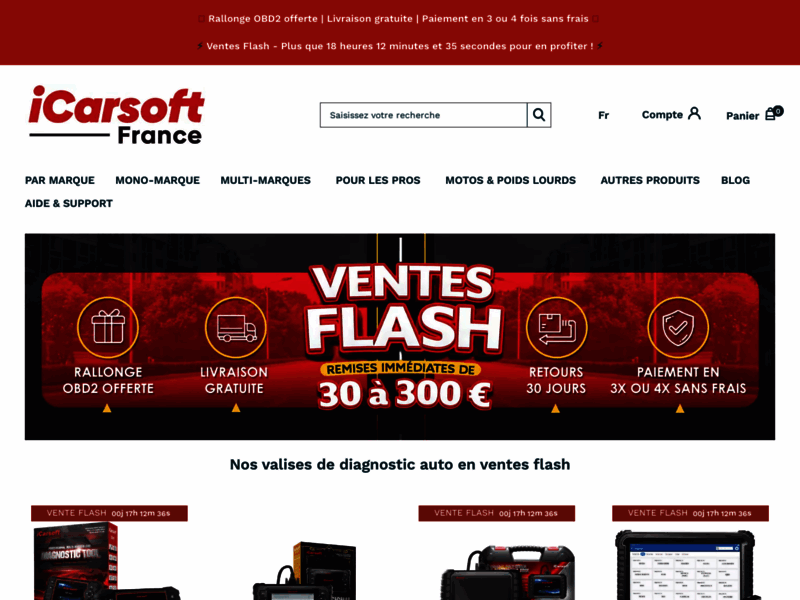 iCarsoft France, distributeur de matériel de diagnostic automobile