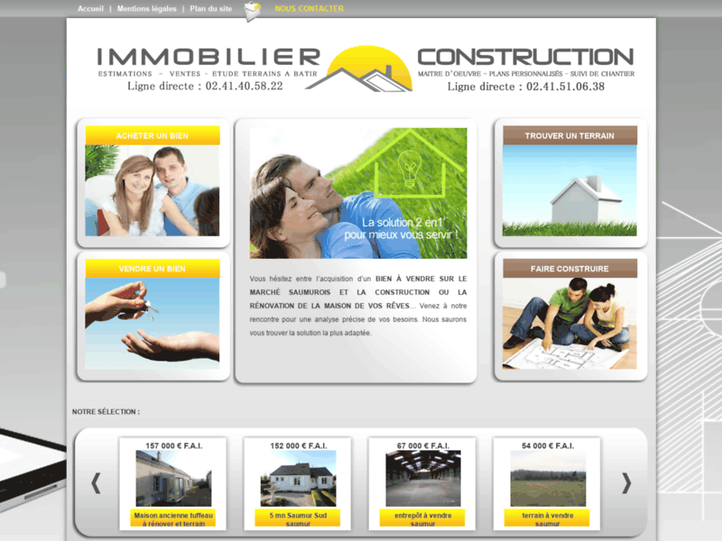 Immobilier Construction, agence immobilière à Saumur