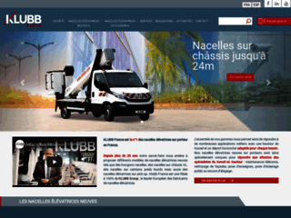 Klubb France, nacelles élévatrices sur véhicules