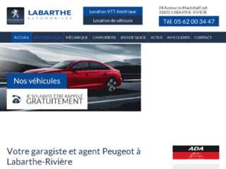 Détails : Labarthe Automobiles, carrosserie et vente de voitures neuves et occasions à Labarthe Rivière