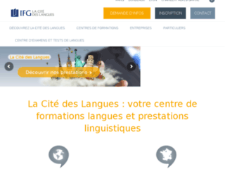 Détails : La Cité des Langues, formation en langues