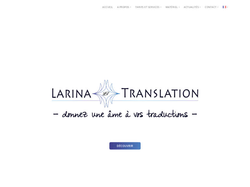 Larina traduction, traduction et interprétation franco-russe