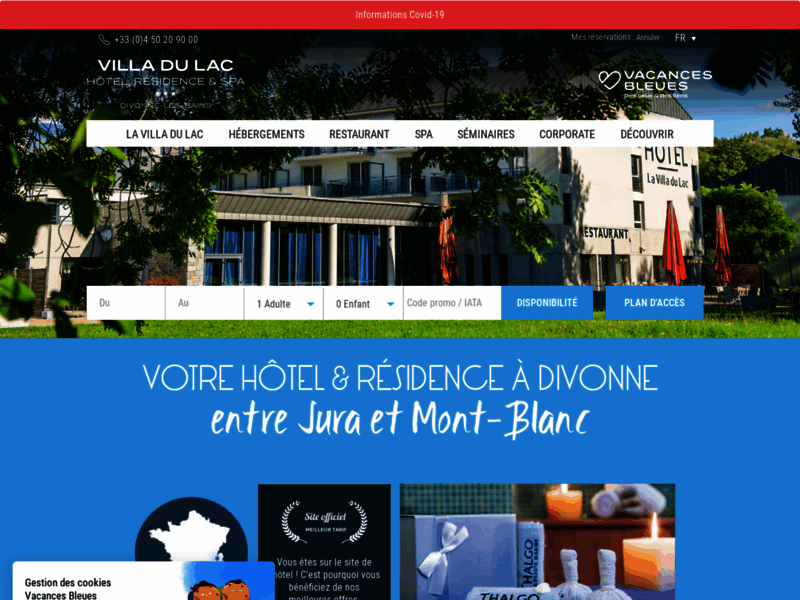 La Villa du Lac, hôtel 3 étoiles à Divonne-les-Bains