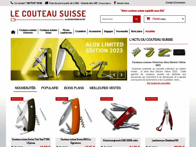 Le Couteau Suisse, vente de couteau suisse