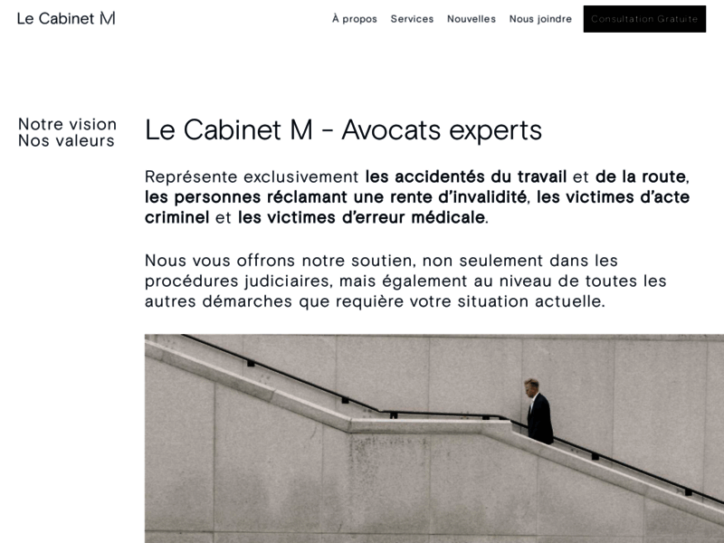 Le Cabinet M, avocats experts au Québec