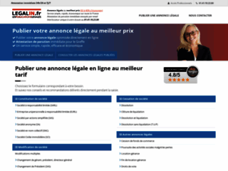 Publiez votre annonce légale au meilleur coût avec Legalin.fr