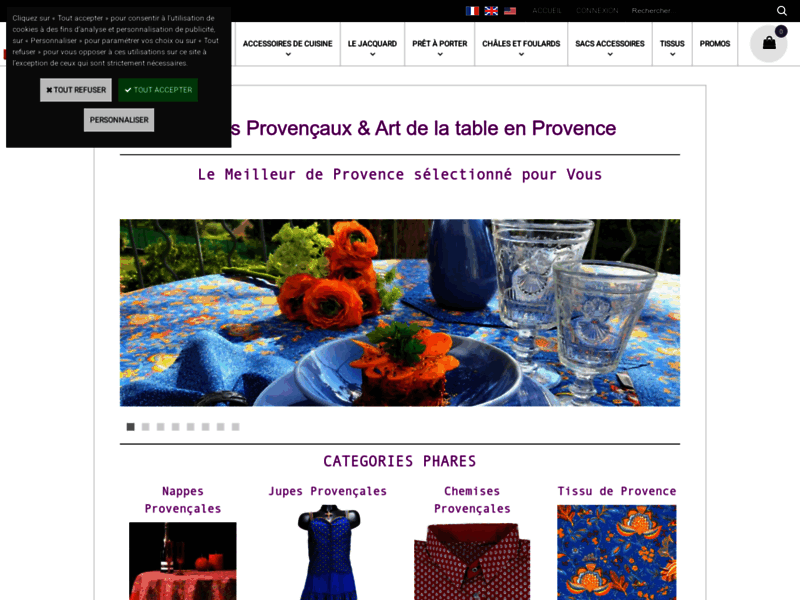 Les Colorades, tissus de Provence et arts de la table