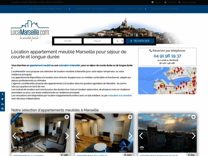 Locamarseille, location d'appartement meublé à Marseille