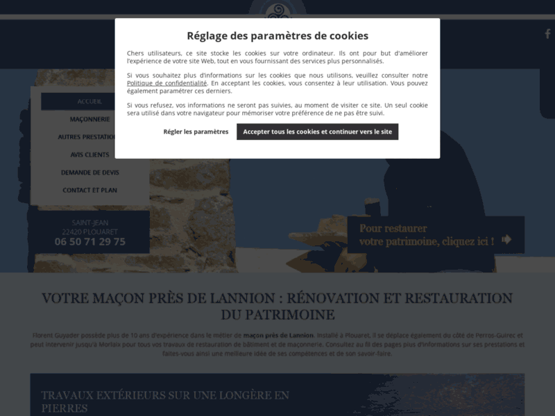 Ent. Guyadier, maçonnerie, rénovation et restauration en Côtes-d'Armor