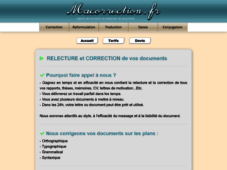 Détails : Ma Correction, service de correction de documents