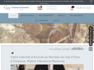 Détails : Maître Clémence Marienne, cabinet d'Avocat à Pontoise 