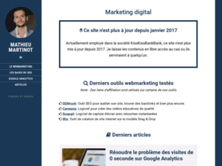 Détails : Mathieu Martinot, consultant SEO et Webmarketing