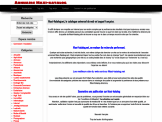 référencer un site sur le Maxi-Katalog