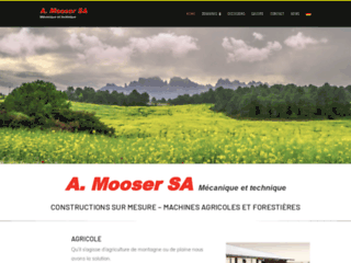 Entreprise A.Mooser – machines agricoles et forestières à Charmey