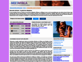 Site de rencontre africaine pour trouver des célibataires : Meetafrica.net