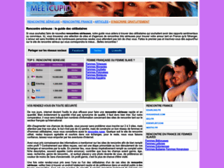Comparateur de rencontre sérieuse sur internet : Meetcupid.net