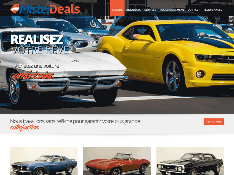 Mister Deals, voitures de collection américaines