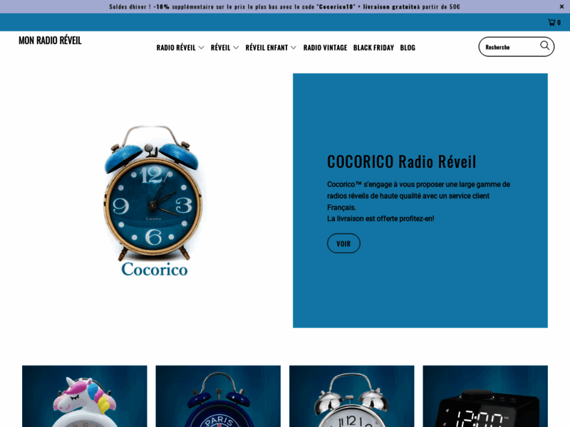 Radio Réveil Cocorico, vente de radios réveils