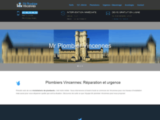 Dépannage urgence plomberie à Vincennes