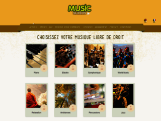 Détails : Music Screen: Librairie de musique libre de droit
