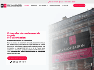 MV-Valorisation, entreprise de ravalement de façade à Paris