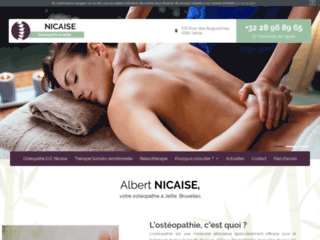 Albert NICAISE : ostéopathe à Jette, Bruxelles