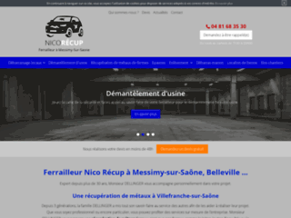 Ferrailleur Nico Récup à Messimy-sur-Saône, Belleville