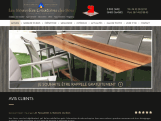Détails : Les Nouvelles Créations du bois, meubles sur-mesure à Cannes