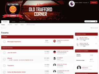 Détails : Old Trafford Corner, forum des supporters de Manchester United