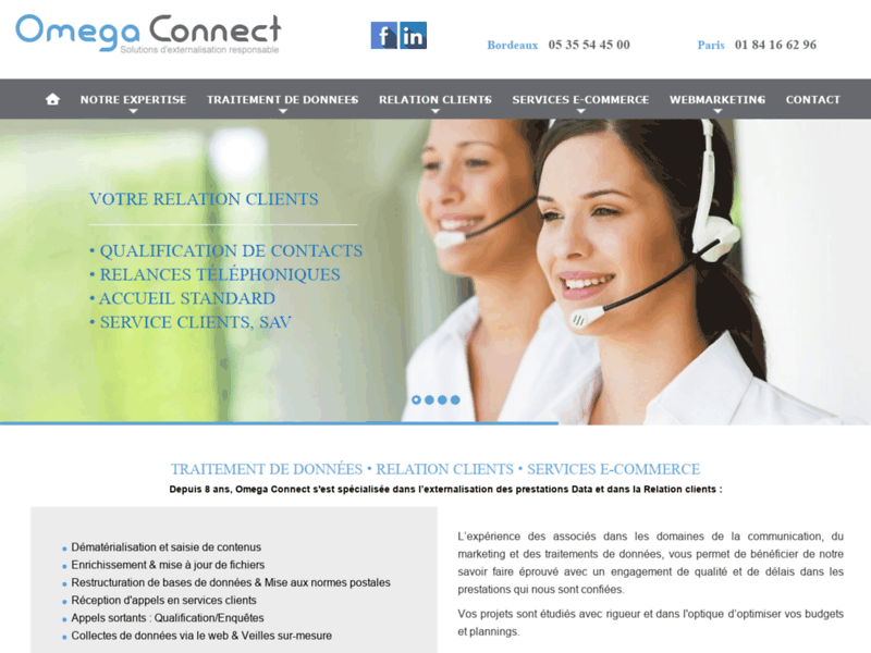 Omega Connect, externalisation de standard téléphonique