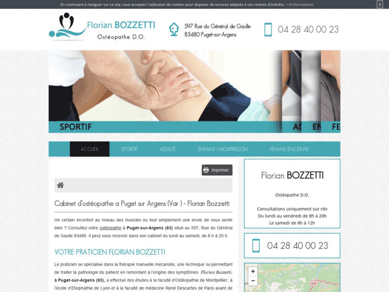Séances d'ostéopathie chez Florian Bozzetti