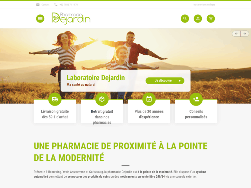 Pharmacie Dejardin, pharmacie en ligne et vente libre 24h/24