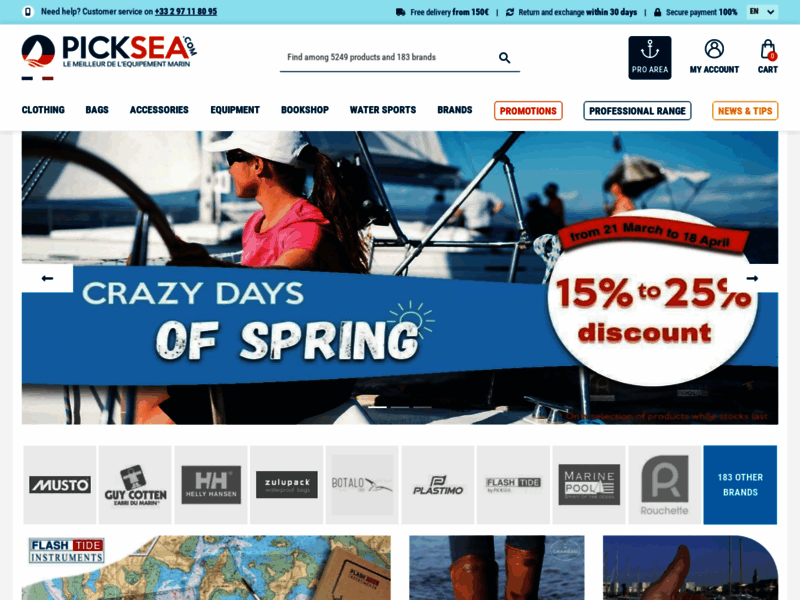 Picksea, accessoires de bateaux et sécurité en mer
